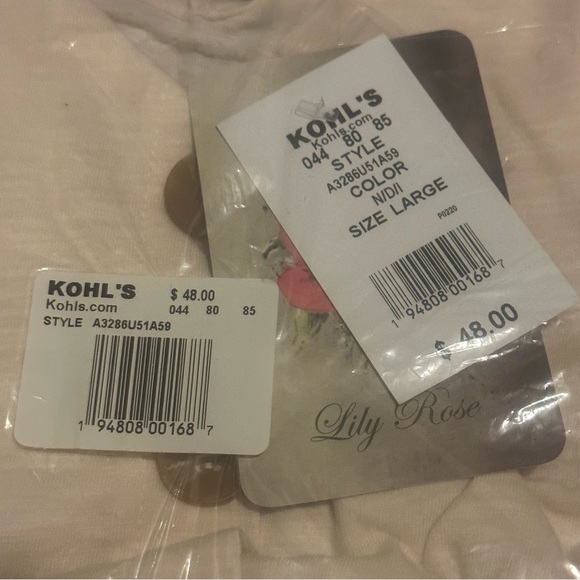 NWT Juniors' Lily Rose Button Front Paper Bag Jumpsuit
, Navy Stripe - Picture 14 of 16